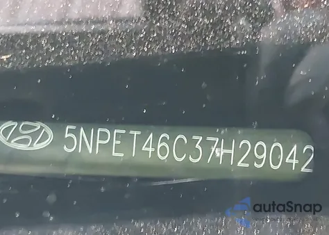 2007 Hyundai Sonata Gls z USA, uszkodzony, nr VIN 5NPET46C37H290429